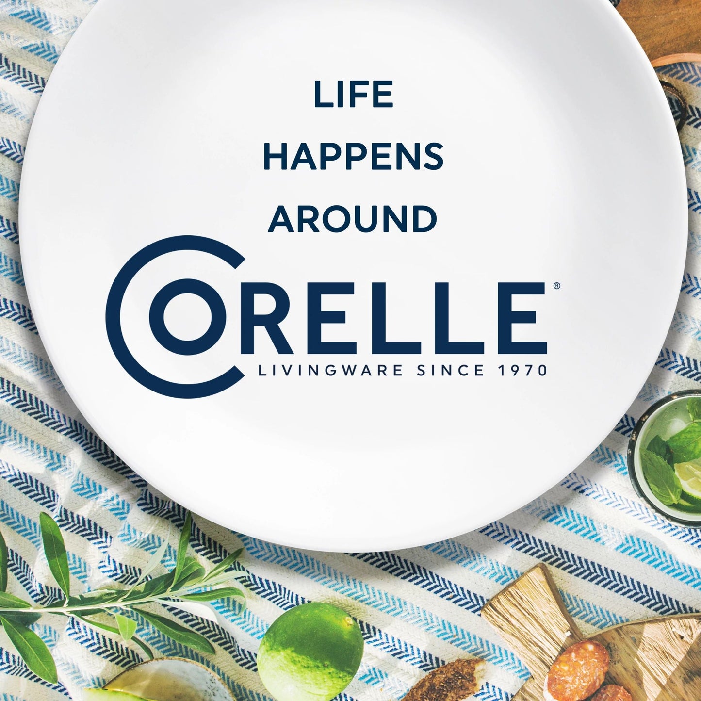 Corelle® Timber Shadows 6.5" Appetizer Plate
