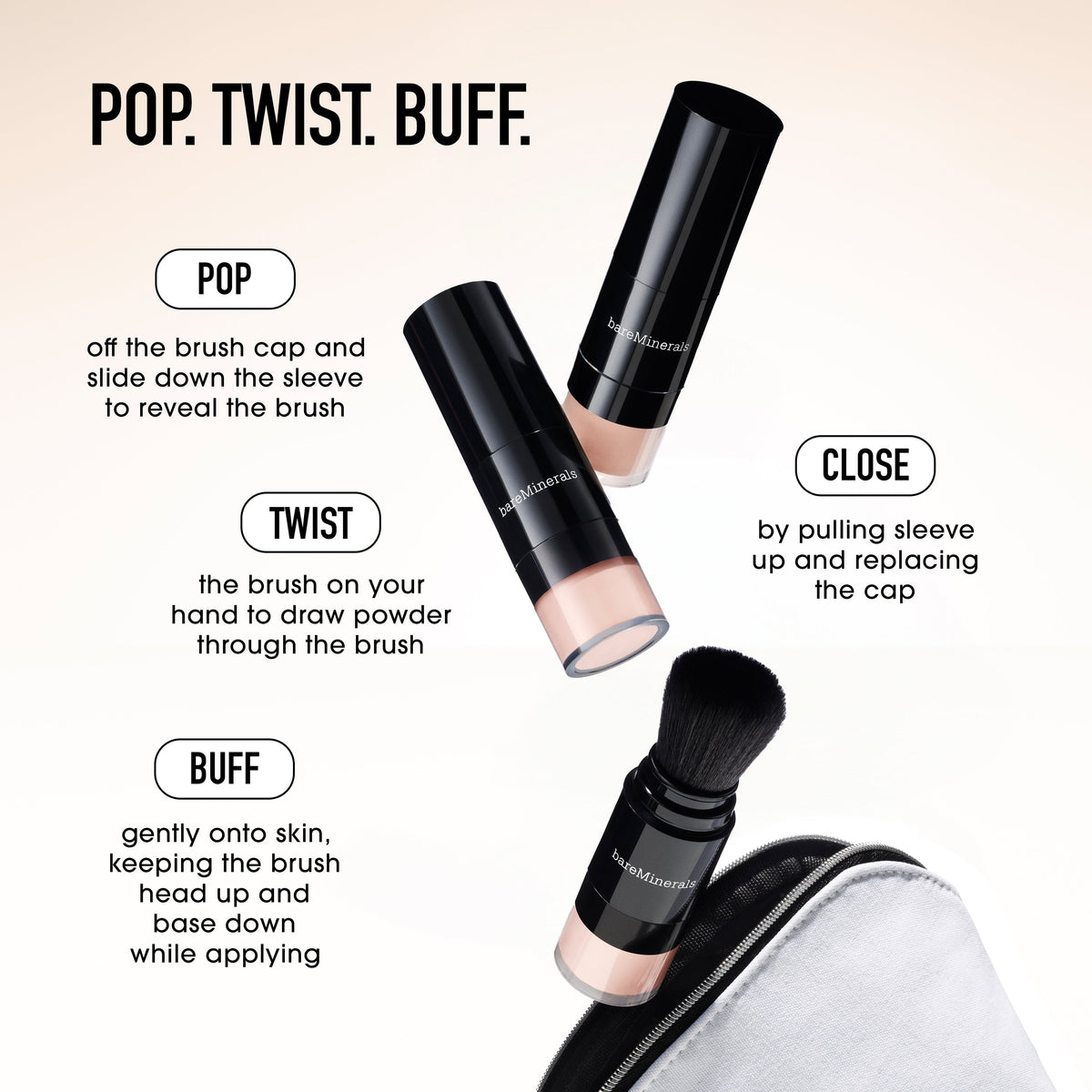 COMPLEXION RESCUE® Luminous Skin Tint Stick and ORIGINAL Mineral Veil® Set + Protect Brush