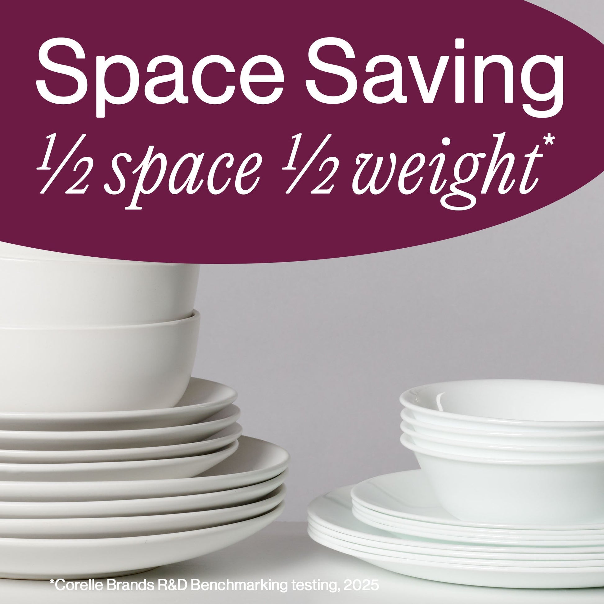 Corelle® Portofino Dinnerware Set – Service for 6 + Salad Plates