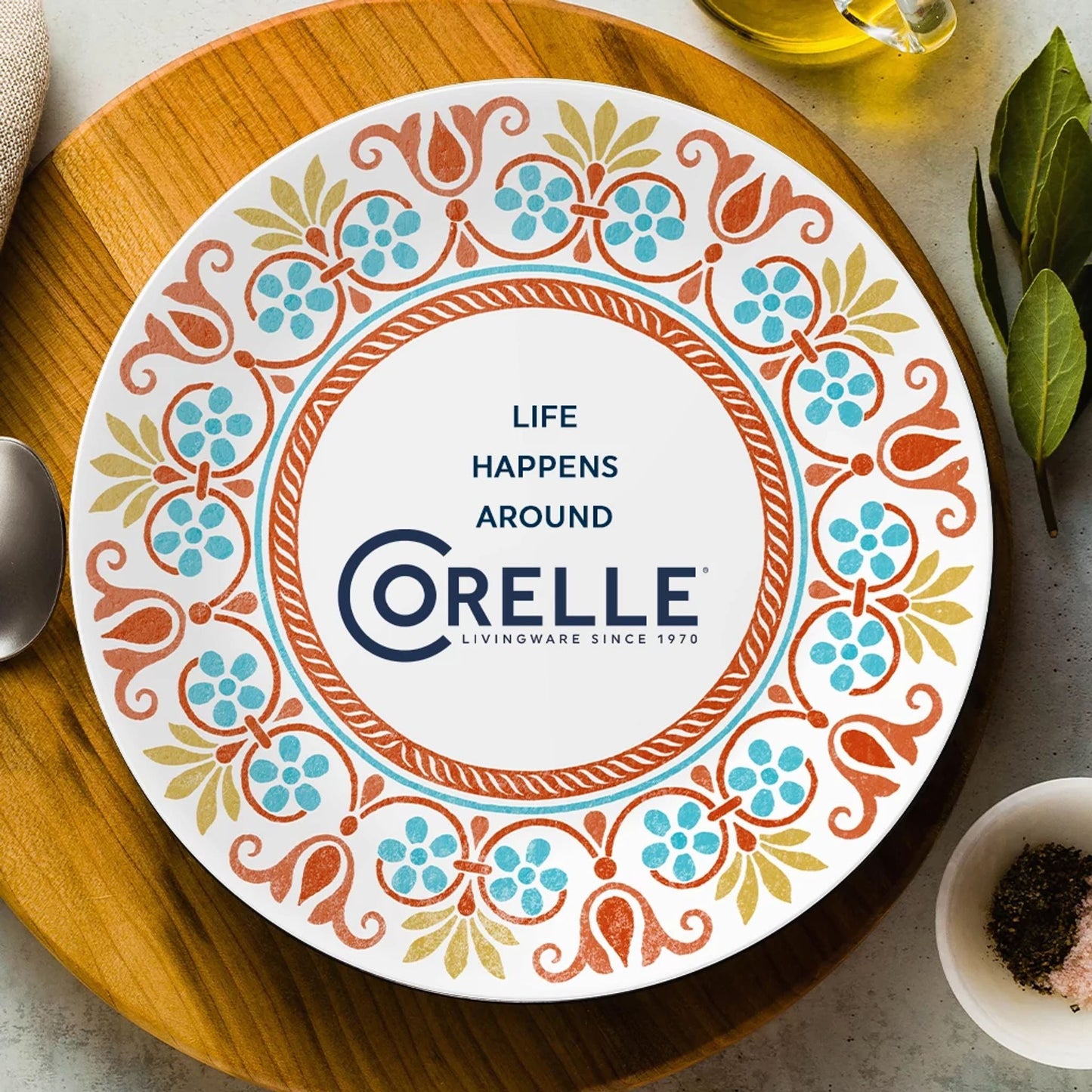 Corelle® Global Collection Terracotta Dreams 18-piece Dinnerware Set, Service for 6