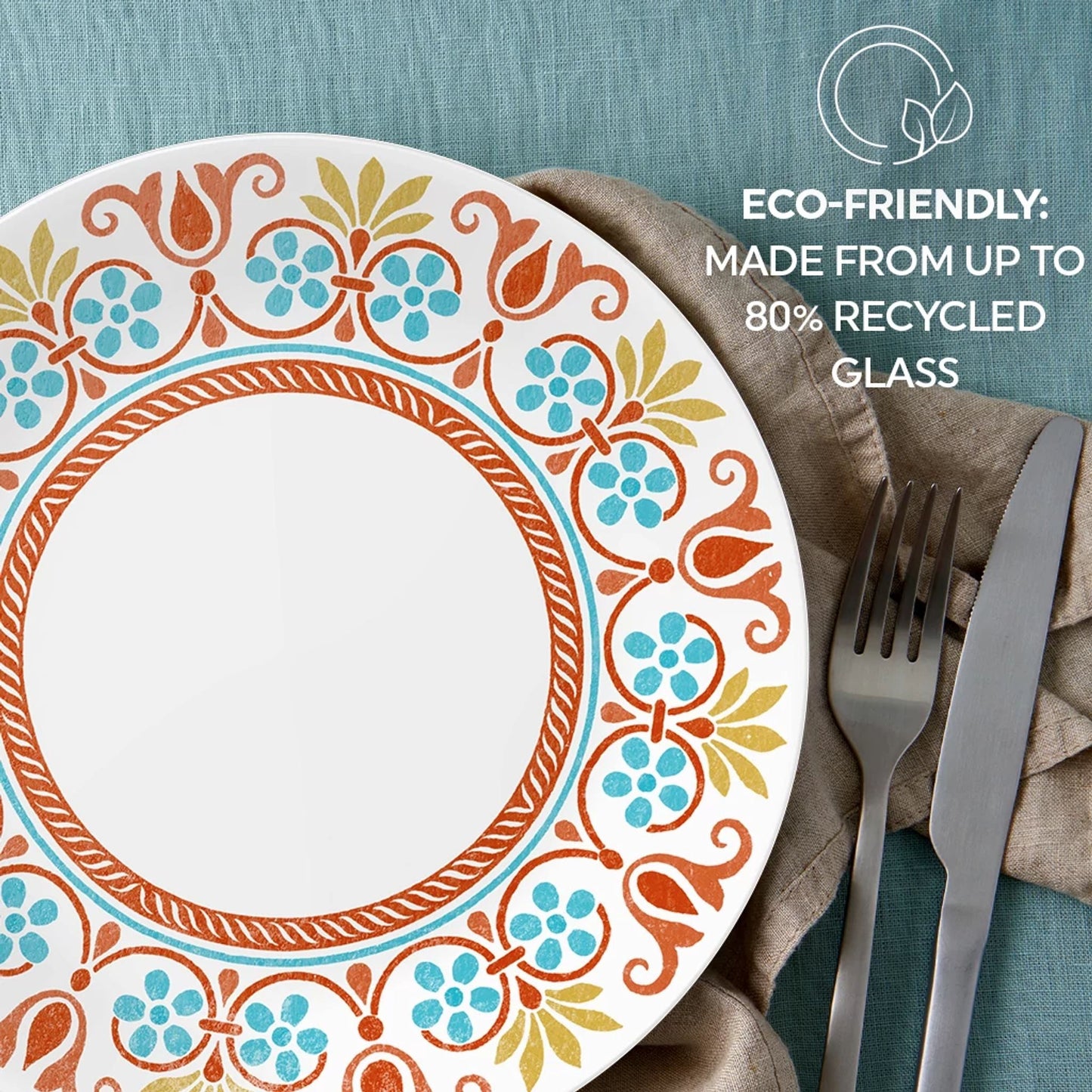 Corelle® Global Collection Terracotta Dreams 12-piece Dinnerware Set, Service for 4