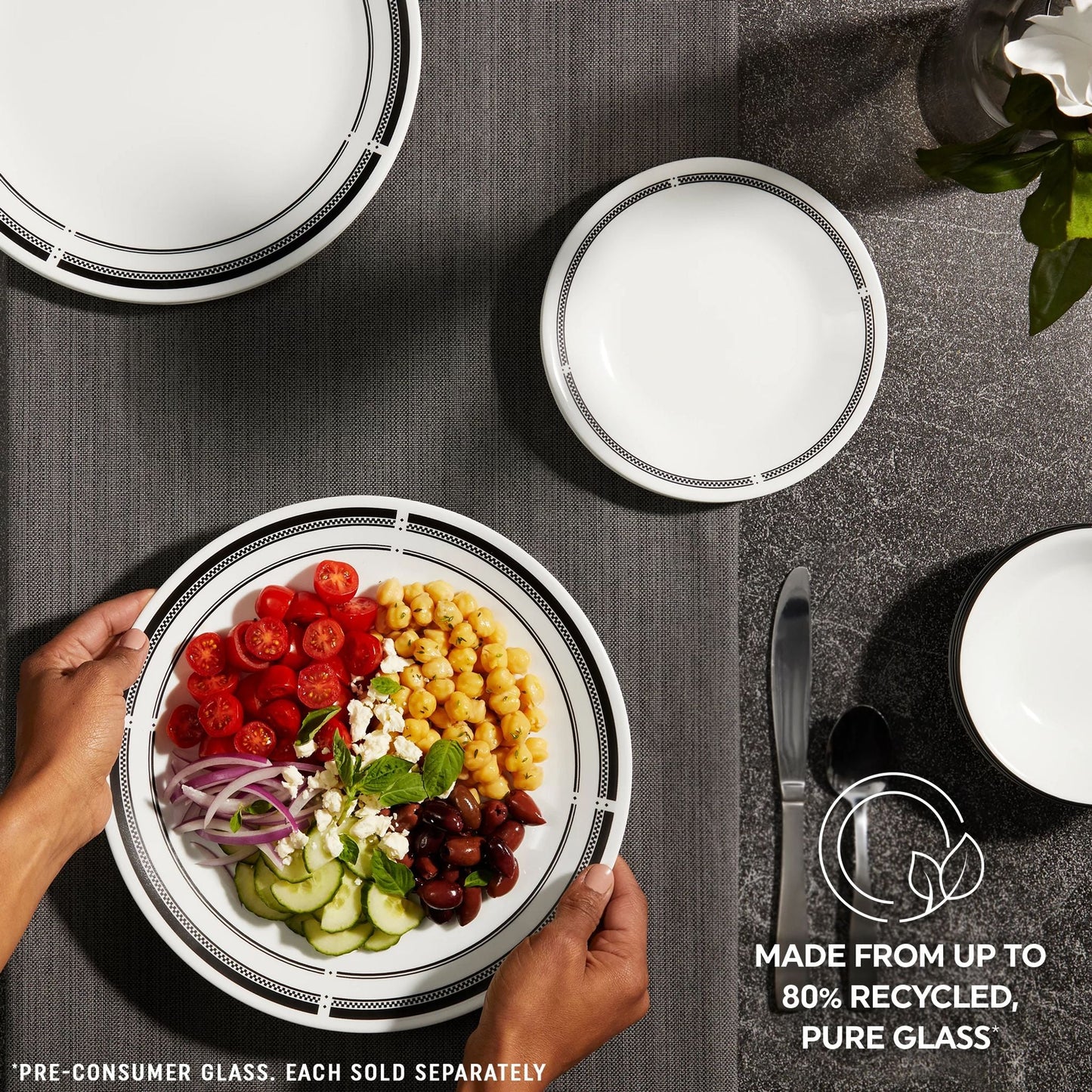Corelle® Brasserie 8.5" Salad Plate, 6-pack